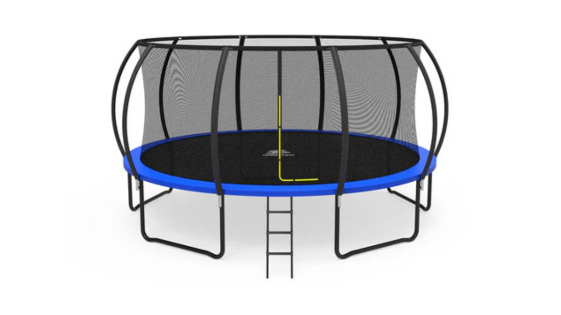 What Materials are Used in the JumpYeti Trampoline Frame and Net?